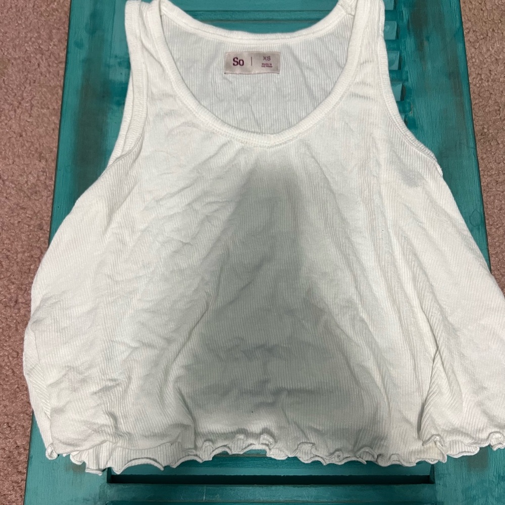 white tank top